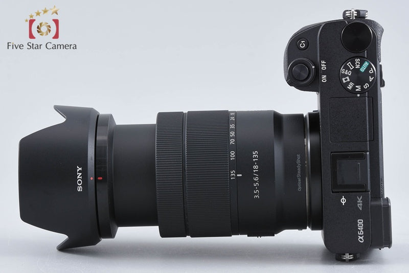 Sony α6400 ILCE-6400 Black 24.2 MP 18-135 Lens [Multiple Languages] from Japan