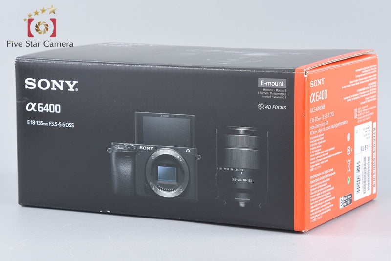 Sony α6400 ILCE-6400 Black 24.2 MP 18-135 Lens [Multiple Languages] from Japan