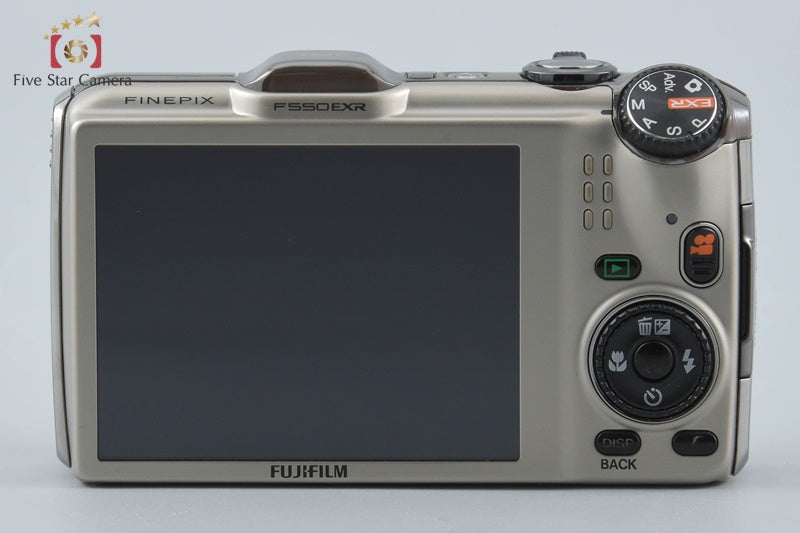 Fujifilm FinePix F550EXR Champagne Gold 16.0 MP Digital Camera w/ Box from Japan