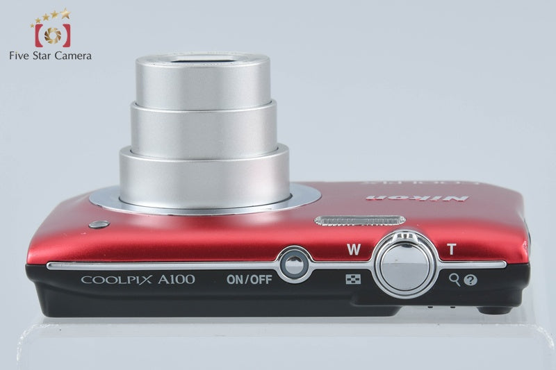 Nikon COOLPIX A100 Red 20.1 MP Digital Camera from Japan