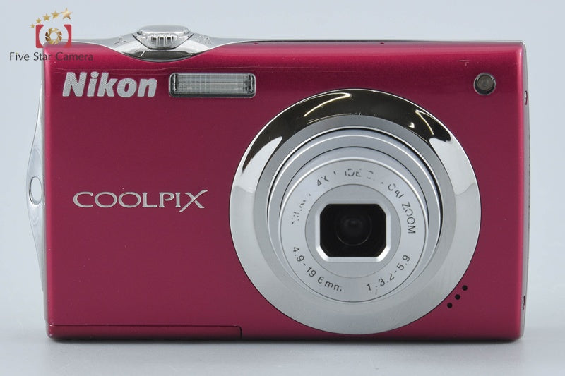 Nikon COOLPIX S4000 Ruby Red 12.0 MP Digital Camera from Japan