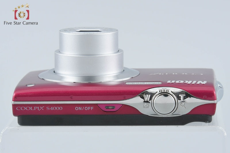 Nikon COOLPIX S4000 Ruby Red 12.0 MP Digital Camera from Japan