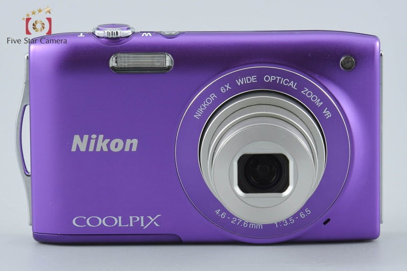 Nikon COOLPIX S3300 Lavender Purple 16.0 MP Digital Camera from Japan