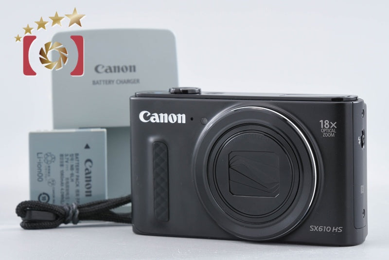 Canon PowerShot SX610 HS Black 20.2 MP Digital Camera from Japan