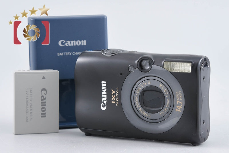 Canon IXY DIGITAL 3000 IS Panther Black 14.7 MP Digital Camera from Japan