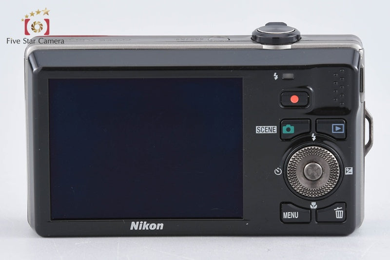 Nikon COOLPIX S6000 Flash Red 14.2 MP Digital Camera from Japan