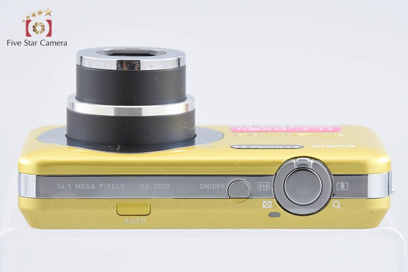CASIO EXILIM EX-Z800 Lemon Yellow 14.1 MP Digital Camera from Japan