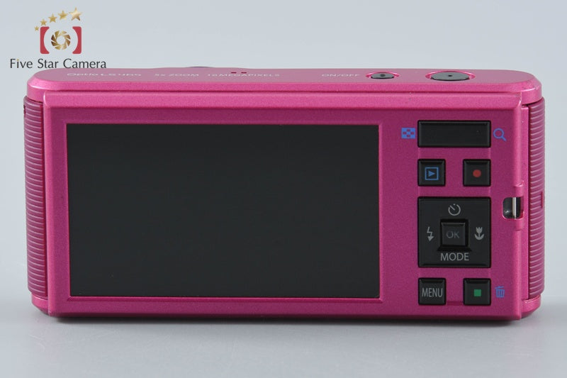 PENTAX Optio LS465 Ruby Pink 16.0 MP Digital Camera from Japan