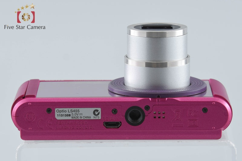 PENTAX Optio LS465 Ruby Pink 16.0 MP Digital Camera from Japan