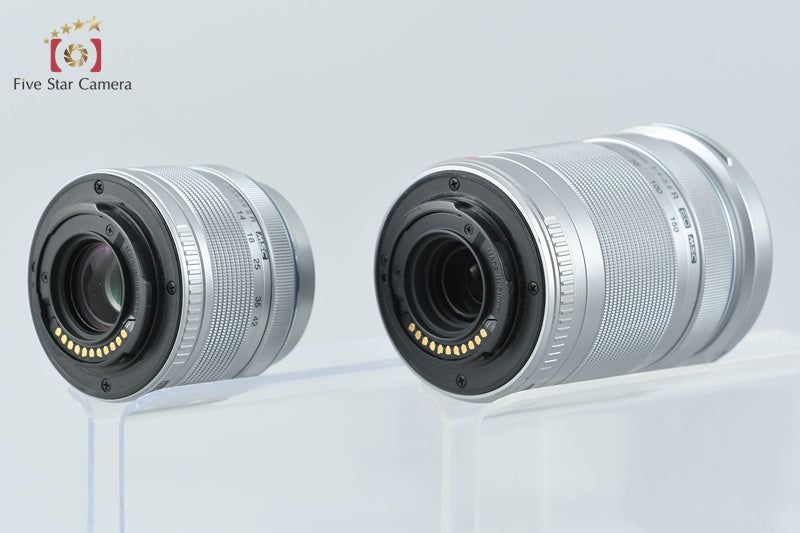 Olympus PEN Lite E-PL3 Silver 12.3 MP 14-42 40-150 Lenses from Japan