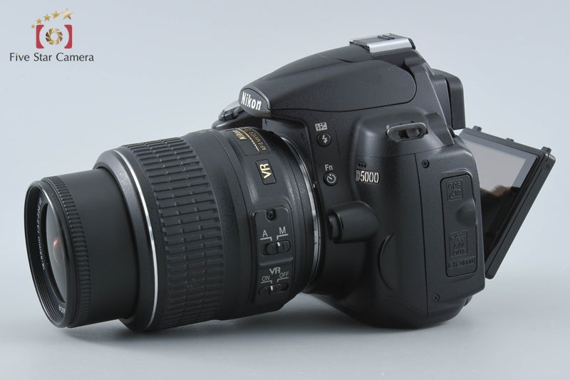 Nikon D5000 12.3 MP DSLR Camera 18-55 VR Lens from Japan