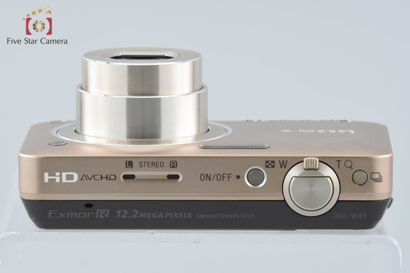 Sony Cyber-Shot DSC-WX5 Gold Digital Camera [Japanese Language Only] from Japan