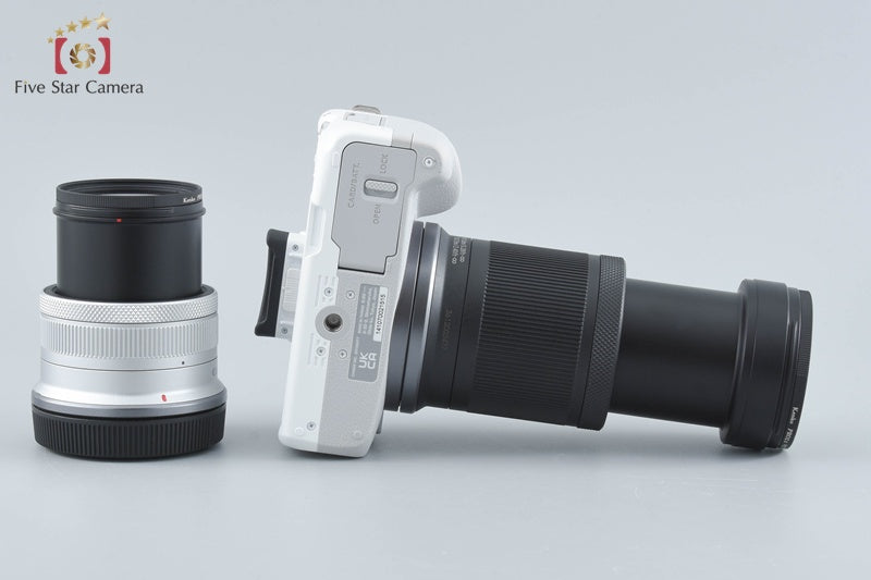 "Count 1,000" Canon EOS R50 White 24.2 MP RF-S 18-45 55-210 Lenses from Japan