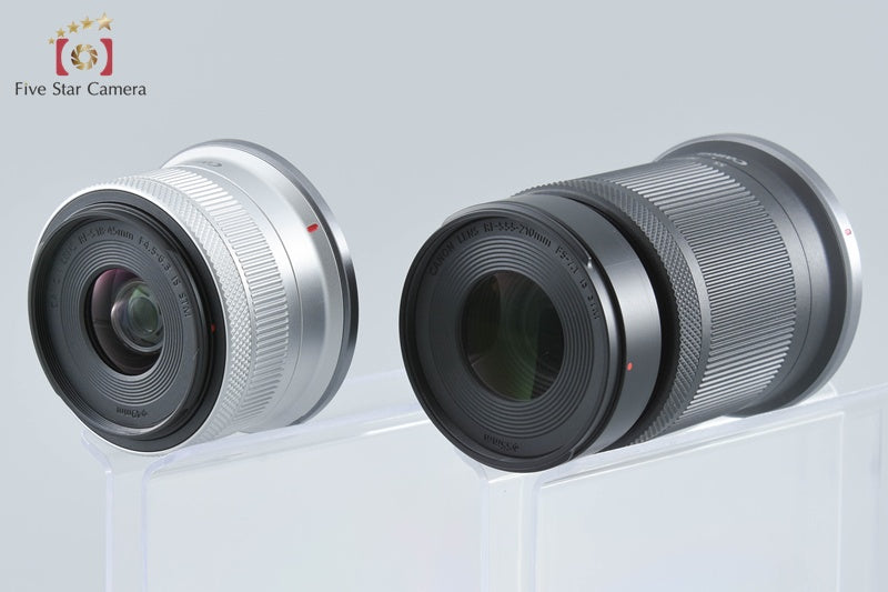 "Count 1,000" Canon EOS R50 White 24.2 MP RF-S 18-45 55-210 Lenses from Japan