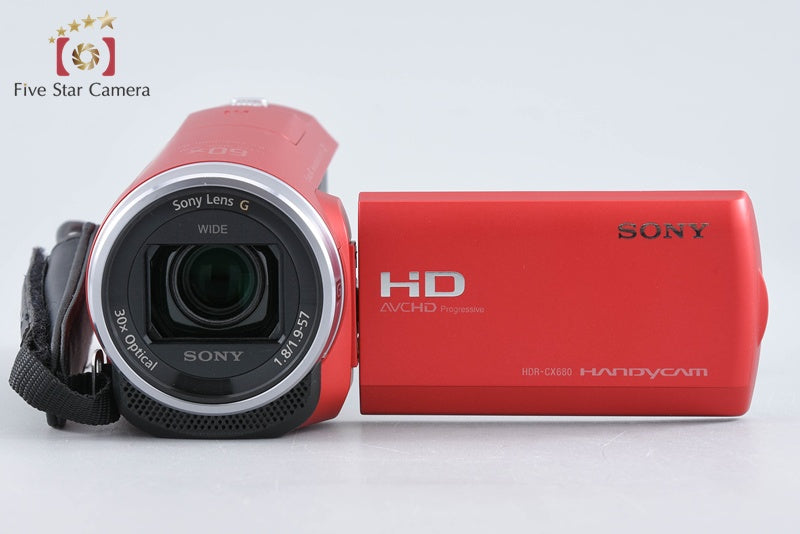 Sony Handycam HDR-CX680 Red Digital Video Camera [Multiple Languages] from Japan