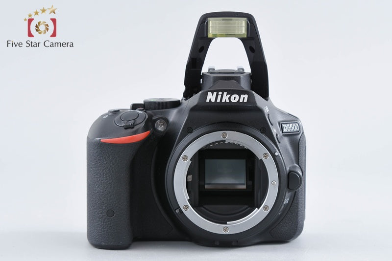 Nikon D5500 Black 24.2 MP Digital SLR Camera 18-55 VR II Lens from Japan