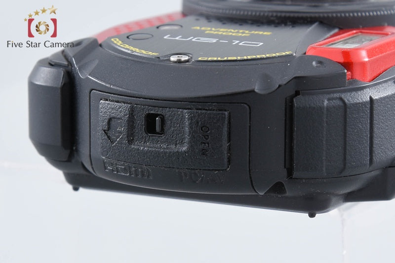 RICOH PENTAX WG-10 Red 14.0 MP Waterproof Action Camera from Japan
