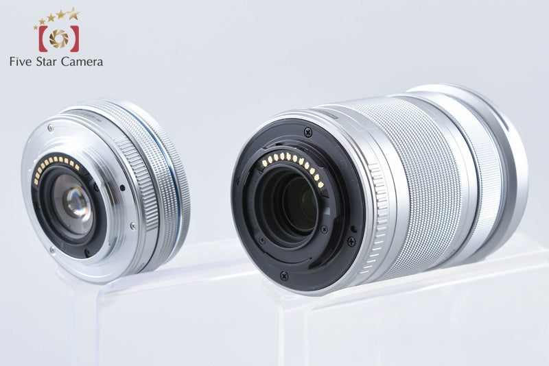 "Count 184" Olympus PEN E-PL8 White 16.1 MP EZ 14-42 40-150 Lenses from Japan