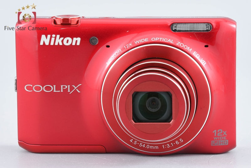 Nikon COOLPIX S6400 Glossy Red 16.0 MP Digital Camera from Japan