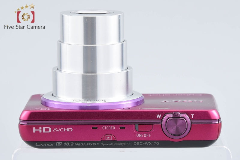 SONY Cyber-shot DSC-WX170 Pink Digital Camera[Japanese Language Only] from Japan