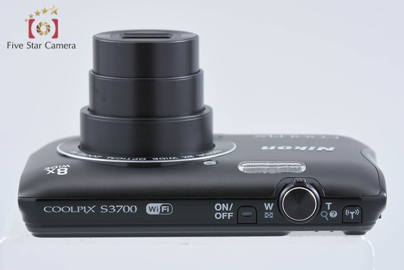 Nikon COOLPIX S3700 Black 20.1 MP Digital Camera from Japan