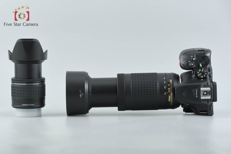 Nikon D5600 24.2 MP Digital SLR Camera 18-55 70-300 VR Lenses from Japan