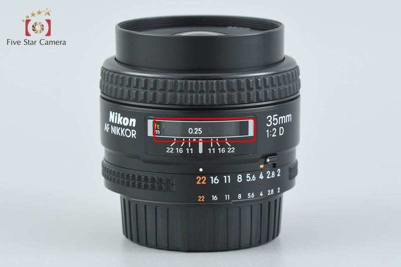 Nikon AF NIKKOR 35mm f/2 D from Japan