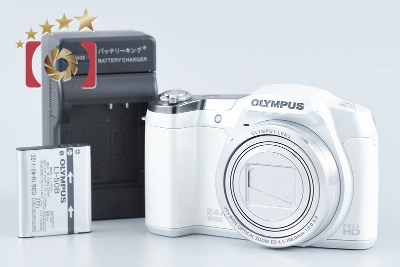 Olympus Stylus SZ-16 White 16.0 MP Digital Camera from Japan