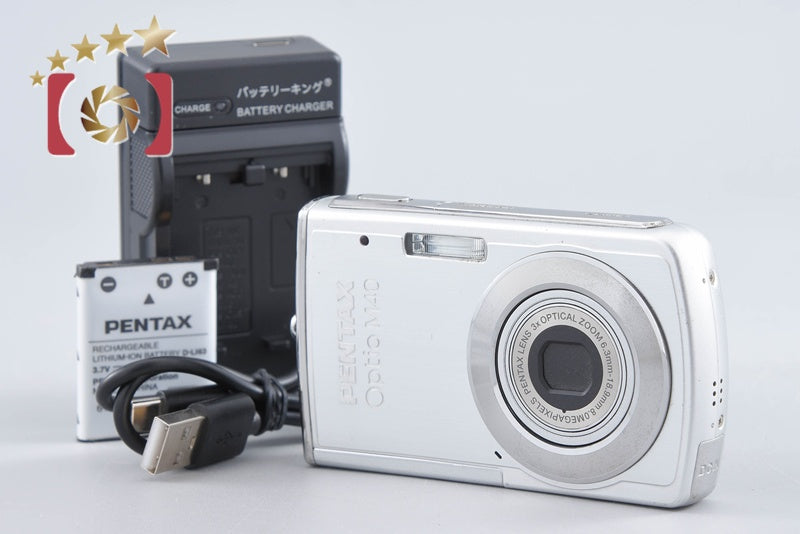 PENTAX Optio M40 Silver 8.0 MP Digital Camera from Japan