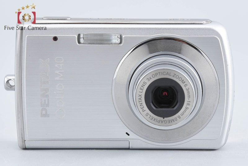 PENTAX Optio M40 Silver 8.0 MP Digital Camera from Japan