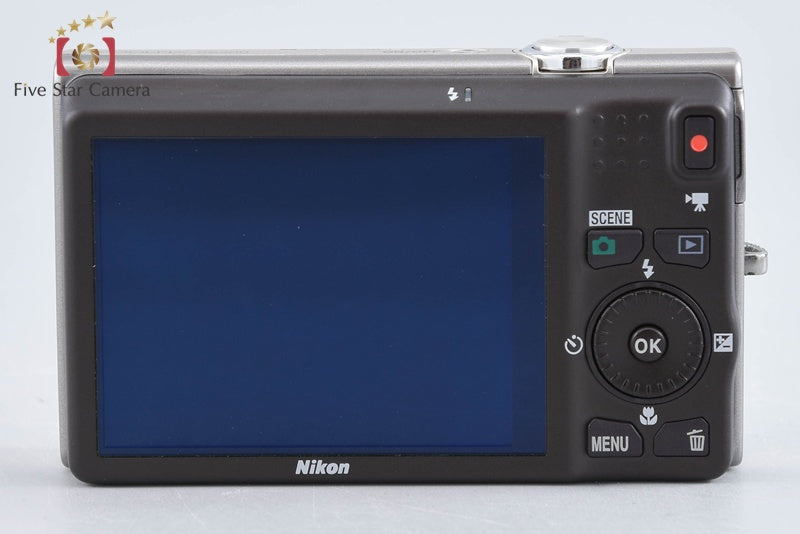 Nikon COOLPIX S6200 Platinum Silver 16.0 MP Digital Camera from Japan