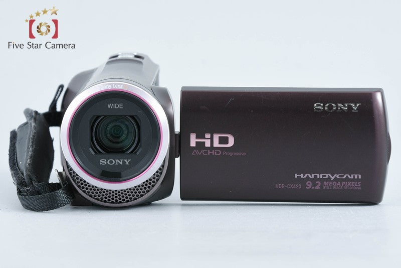 SONY Handycam HDR-CX420 Brown Video Camera [Japanese Language Only] from Japan