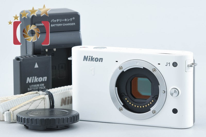 Nikon 1 J1 White 10.1 MP Digital Camera Body from Japan