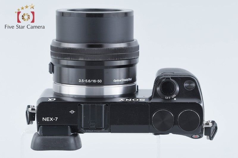 Sony α NEX-7 Black 24.3 MP E PZ 16-50 Lens [Multiple Languages] from Japan
