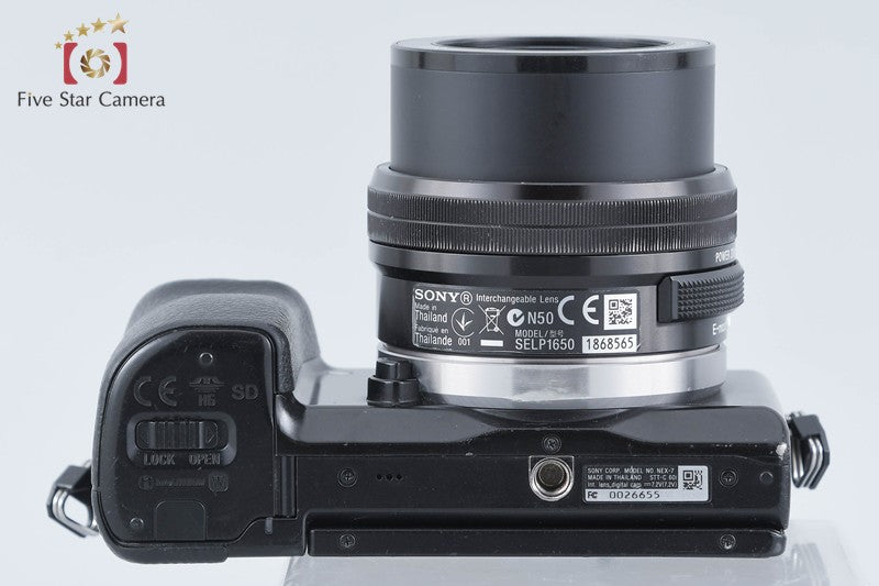 Sony α NEX-7 Black 24.3 MP E PZ 16-50 Lens [Multiple Languages] from Japan