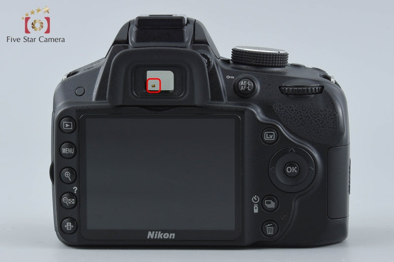 "Count 3,127" Nikon D3200 Black 24.2 MP Digital SLR Camera Body from Japan