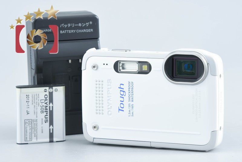Olympus Stylus TG-630 Tough White 12.0 MP Waterproof Digital Camera from Japan