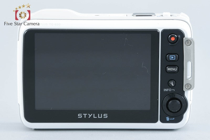Olympus Stylus TG-630 Tough White 12.0 MP Waterproof Digital Camera from Japan