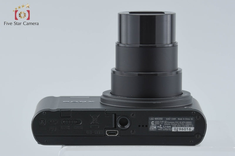 Sony Cyber-Shot DSC-WX350 Black Digital Camera [Multiple Languages] from Japan