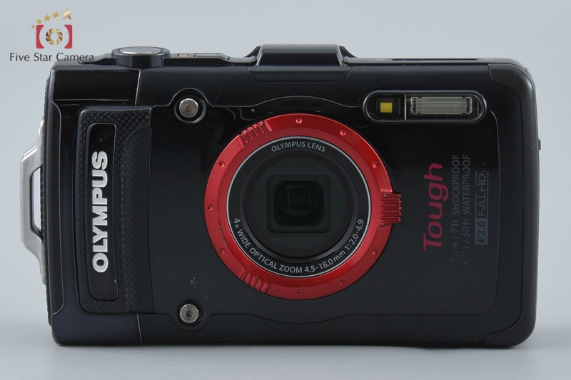 "Count 3,455" Olympus STYLUS TG-2 Tough Black 12.0 MP Digital Camera from Japan