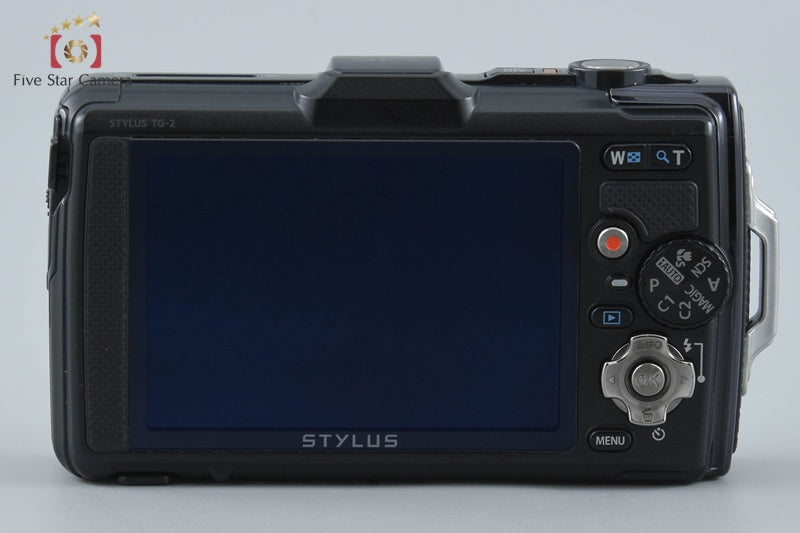 "Count 3,455" Olympus STYLUS TG-2 Tough Black 12.0 MP Digital Camera from Japan