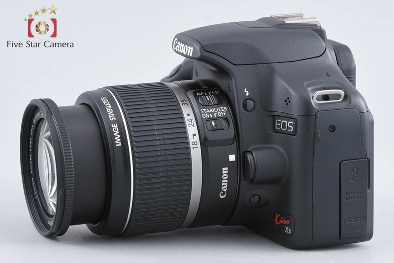 Canon EOS Kiss X3 / Rebel T1i / 500D 15.1MP EF-S 18-55 IS Lens w/ Box from Japan