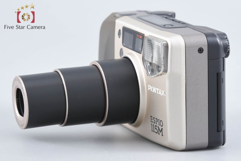 Pentax ESPIO 115M Silver 35mm Point & Shoot Film Camera from Japan