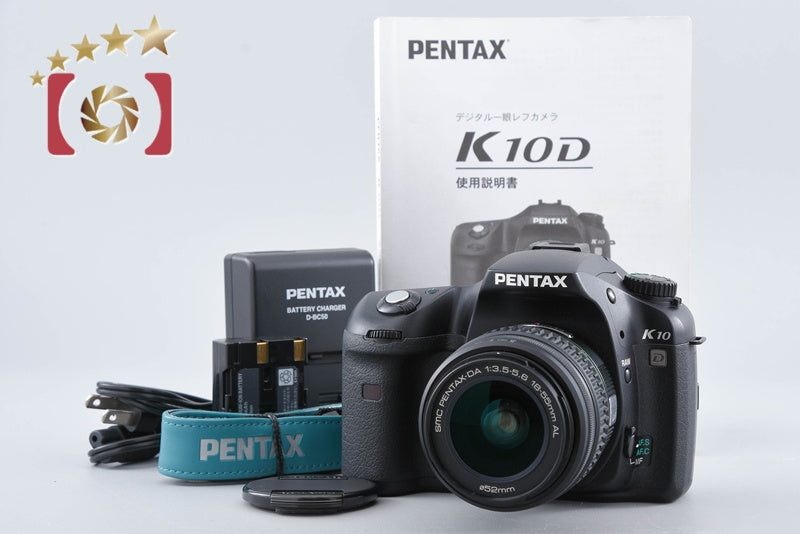 "Shutter count 3,985" PENTAX K10D 10.2 MP DSLR Camera 18-55 Lens from Japan