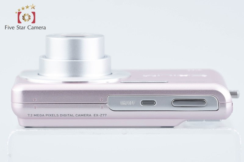CASIO EXILIM EX-Z77 Pink 7.2 MP Digital Camera w/ Box from Japan