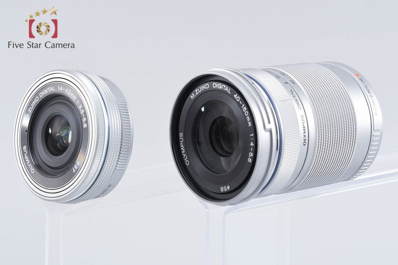 "Count 481" Olympus PEN Lite E-PL7 White 16.1 MP EZ 14-42 40-150 Lens from Japan