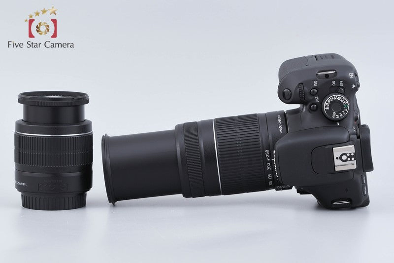 Canon EOS Kiss X5 / Rebel T3i / 600D 18.0 MP 18-55 55-250 Lenses from Japan