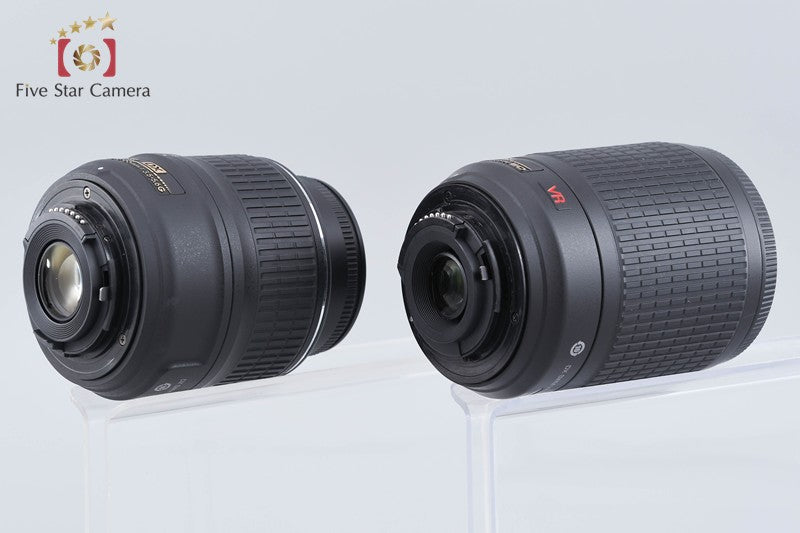 "Shutter count 2,528" Nikon D60 10.2 MP DSLR 18-55 55-200 Lenses from Japan