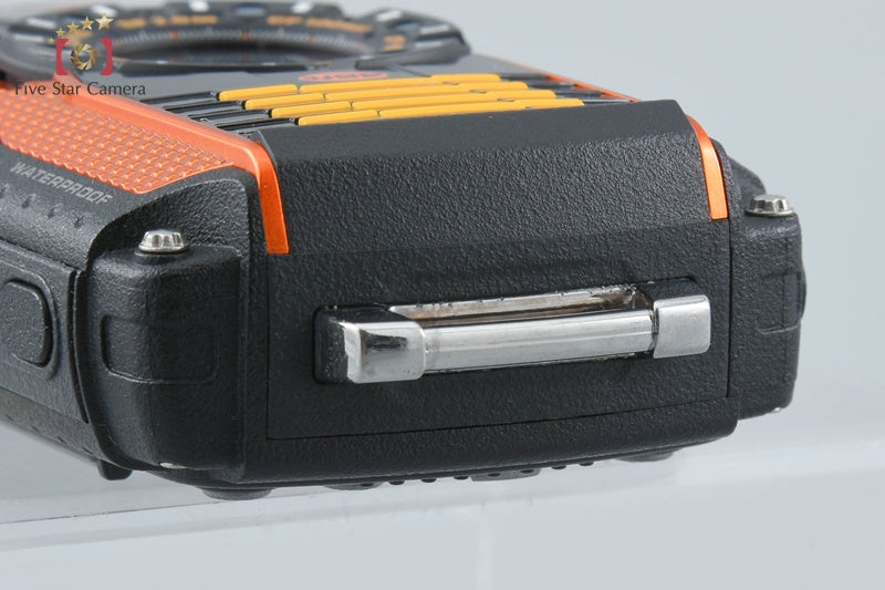 "Count 753" Ricoh Pentax WG-3 Orange 16.0 MP Waterproof Action Camera from Japan