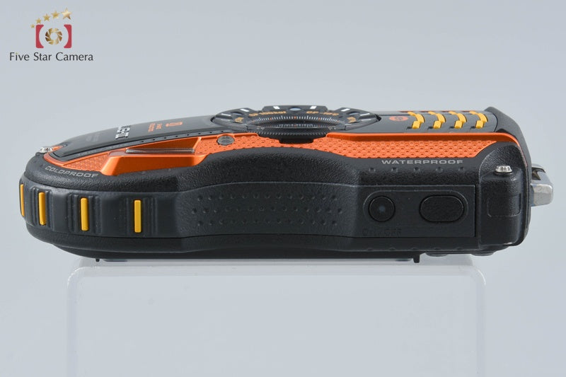 "Count 753" Ricoh Pentax WG-3 Orange 16.0 MP Waterproof Action Camera from Japan